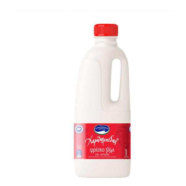 Charalambides Christis Fresh Milk Full Fat, 3% Fat 1L (Red)
