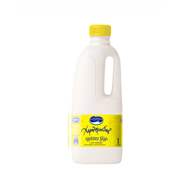 Charalambides Christis Fresh Milk Light, 1,5% Fat 1L (Yellow)