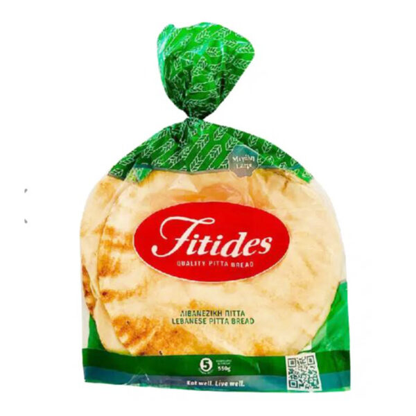 Fitides Lebanese Pitta Breads x5 Large 550g