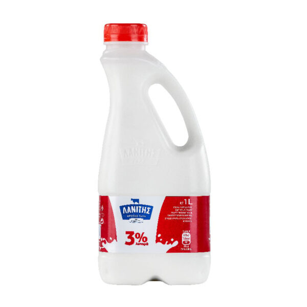 Lanitis Milk 3% Fat 1L (Red)