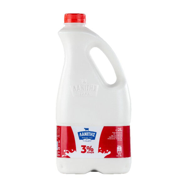 Lanitis Milk 3% Fat 2L (Red)