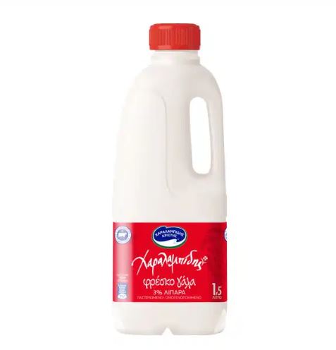 Charalambides Christis Fresh Milk Full Fat, 3% Fat 1.5L (Red)