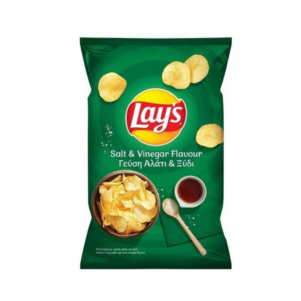 Lay’s Potato Chips with Salt & Vinegar Flavour 90g